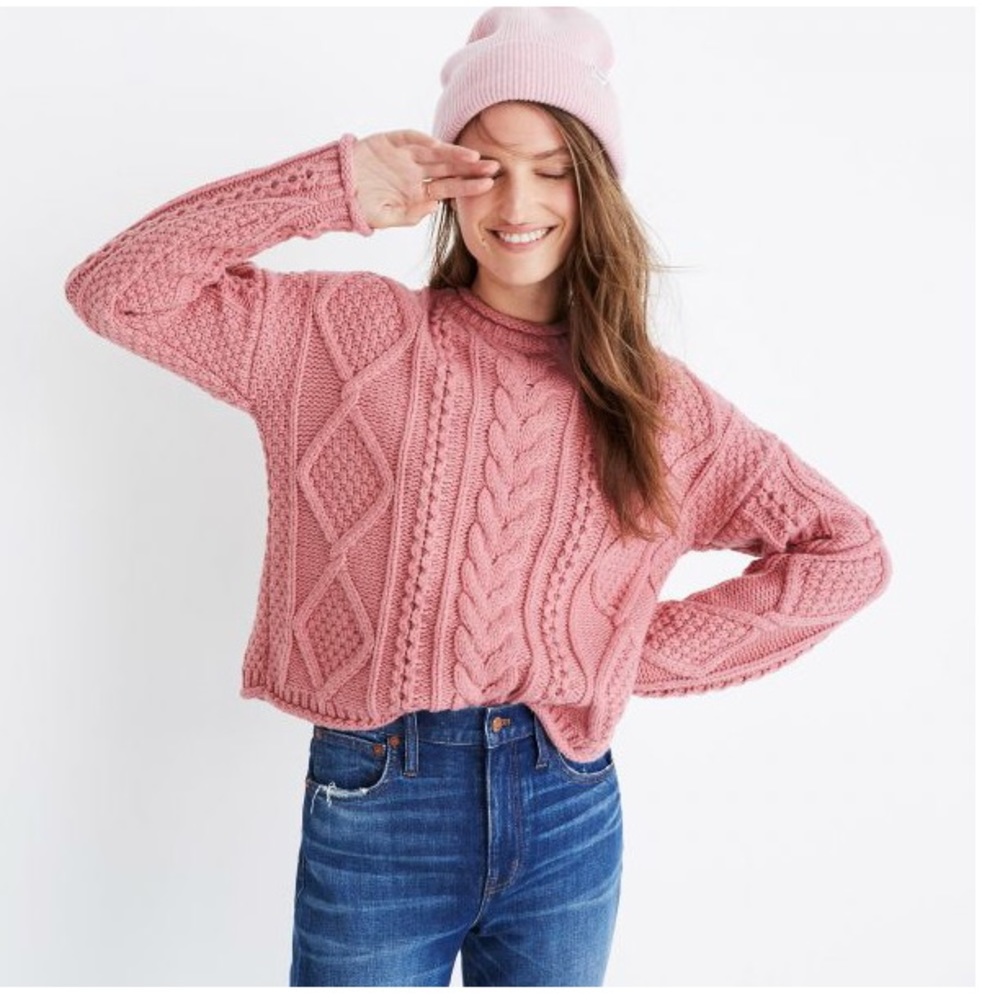 Madewell Slope Cableknit Pull-over sweater - Picture 5 of 5